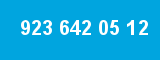 923 642 05 12 923 642 05 12